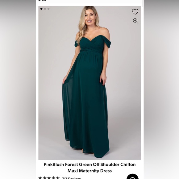 PinkBlush Off Shoulder Maternity Dress